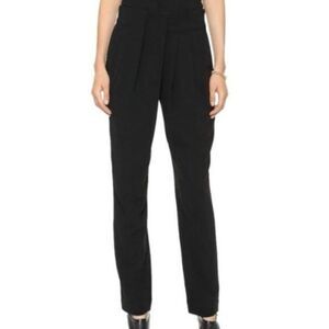 *Like New* L’Agence Black Pleated Straight Trousers Women's Size 0